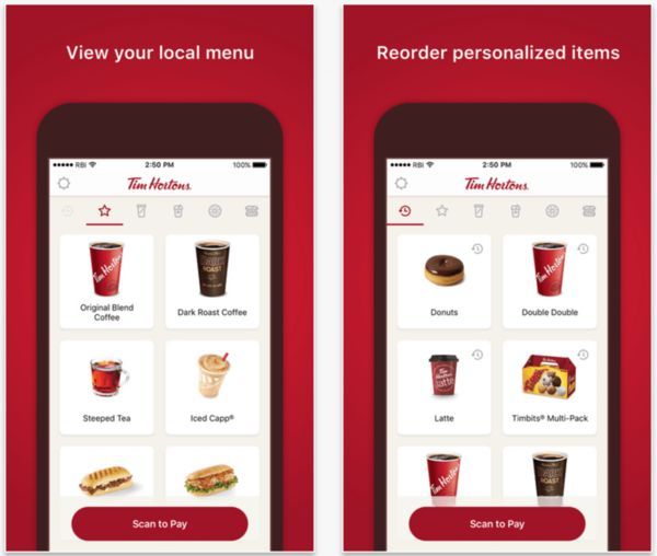 Tim Hortons Mobile Ordering