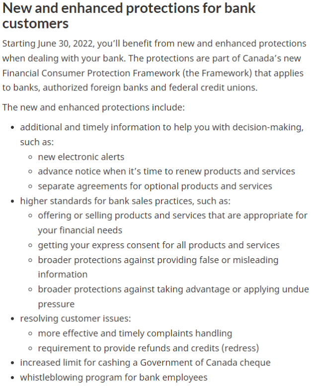 加拿大银行5大新规月底生效 银行卡信用卡受影响
